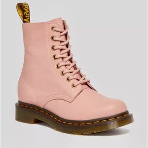 Dr Martens 1460 Pascal Virginia Leather Boots in Peach